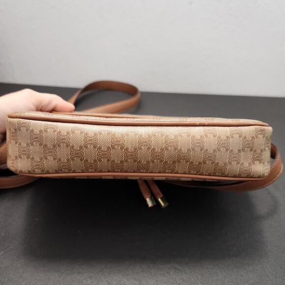Authentic CELINE Vintage Shoulder Bag In Monogram Luxury Designer 90's - Picture 5 of 13